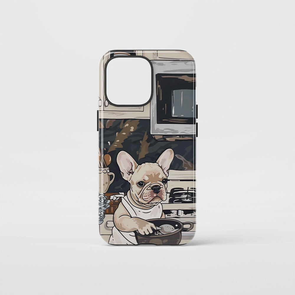 Double-Layer Semi-Handprinted Tough Matte iPhone Case