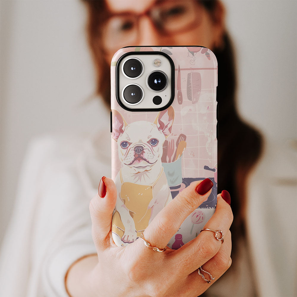 Double-Layer Semi-Handprinted Tough Matte iPhone Case