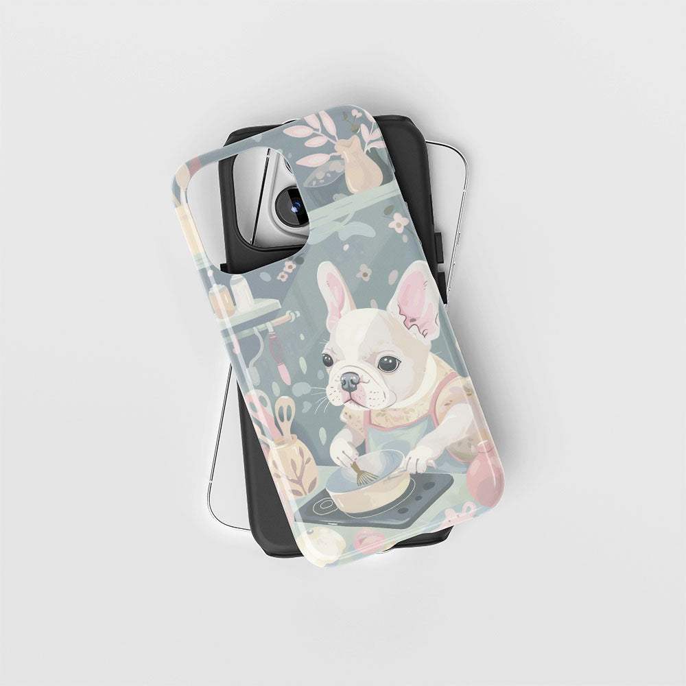 Double-Layer Semi-Handprinted Tough Matte iPhone Case