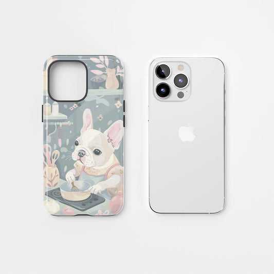 Double-Layer Semi-Handprinted Tough Matte iPhone Case