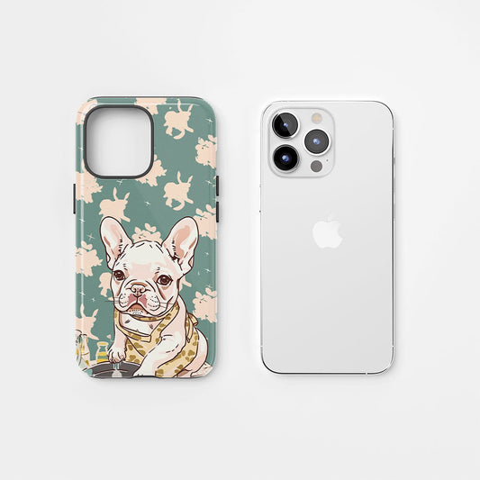 Double-Layer Semi-Handprinted Tough Matte iPhone Case