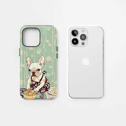 Double-Layer Semi-Handprinted Tough Matte iPhone Case