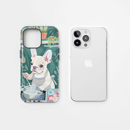 Double-Layer Semi-Handprinted Tough Matte iPhone Case