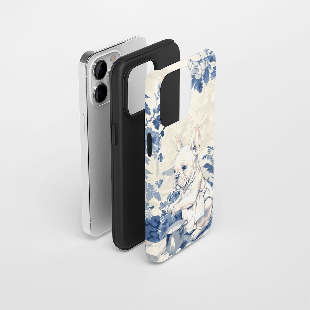 Double-Layer Semi-Handprinted Tough Matte iPhone Case