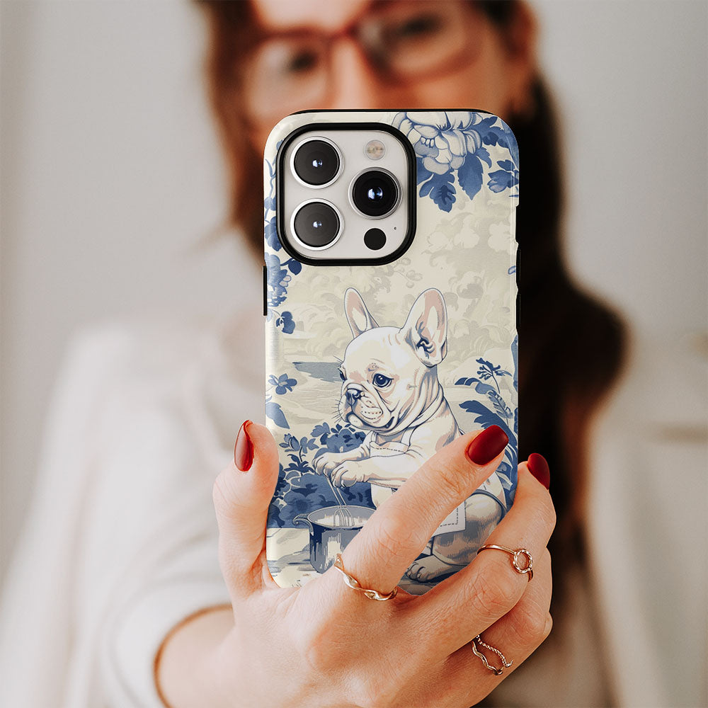 Double-Layer Semi-Handprinted Tough Matte iPhone Case