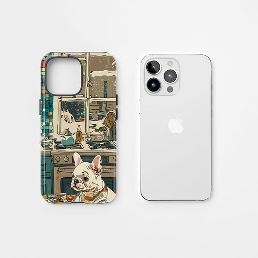 Double-Layer Semi-Handprinted Tough Matte iPhone Case