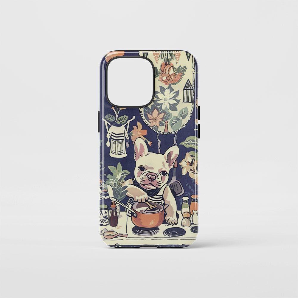 Double-Layer Semi-Handprinted Tough Matte iPhone Case