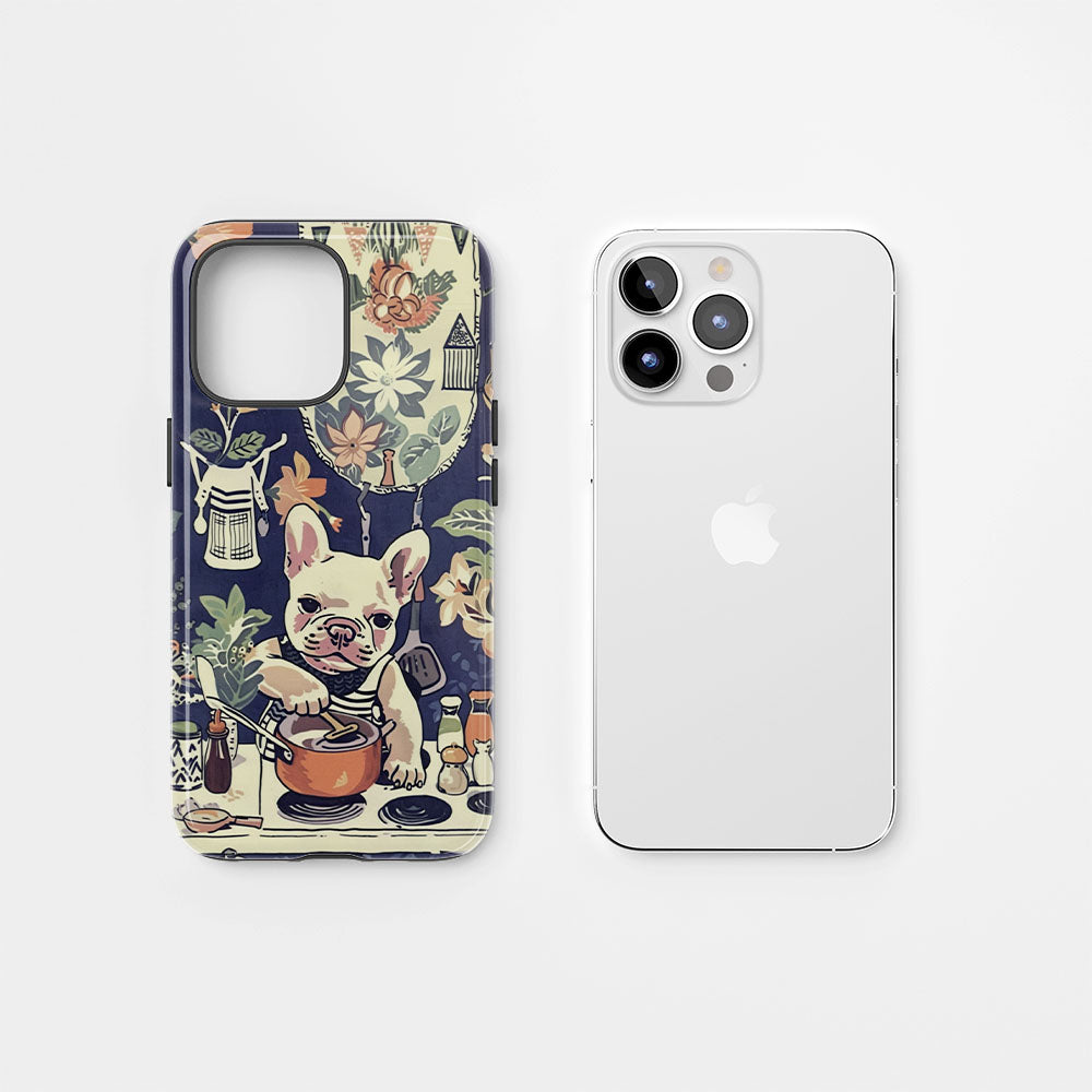 Double-Layer Semi-Handprinted Tough Matte iPhone Case