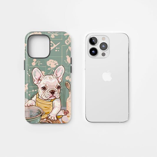 Double-Layer Semi-Handprinted Tough Matte iPhone Case