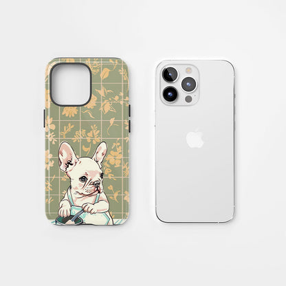 Double-Layer Semi-Handprinted Tough Matte iPhone Case