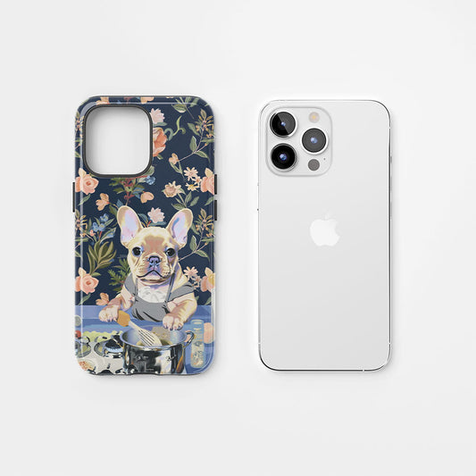 Double-Layer Semi-Handprinted Tough Matte iPhone Case