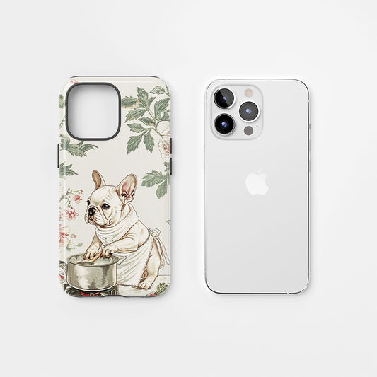 Double-Layer Semi-Handprinted Tough Matte iPhone Case