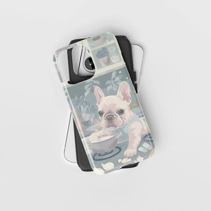 Double-Layer Semi-Handprinted Tough Matte iPhone Case