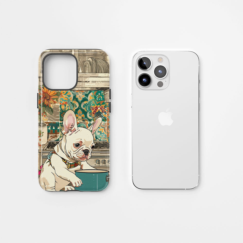 Double-Layer Semi-Handprinted Tough Matte iPhone Case