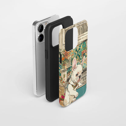 Double-Layer Semi-Handprinted Tough Matte iPhone Case