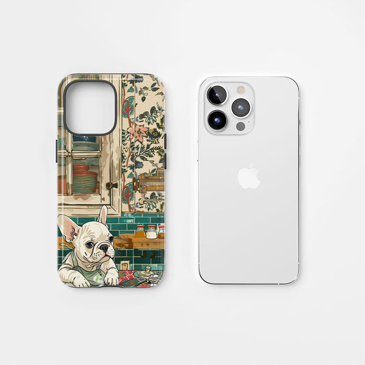 Double-Layer Semi-Handprinted Tough Matte iPhone Case