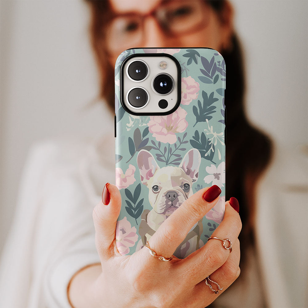 Double-Layer Semi-Handprinted Tough Matte iPhone Case