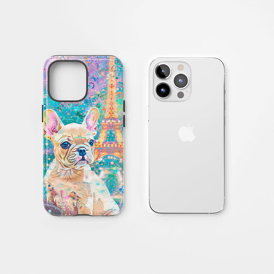 Double-Layer Semi-Handprinted Tough Matte iPhone Case