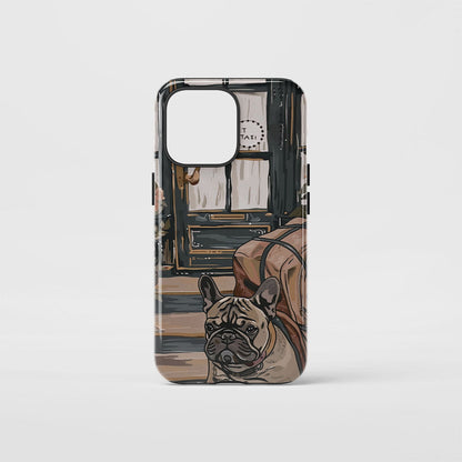 Double-Layer Semi-Handprinted Tough Matte iPhone Case