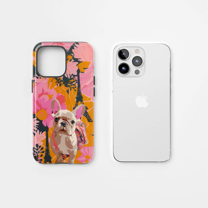 Double-Layer Semi-Handprinted Tough Matte iPhone Case