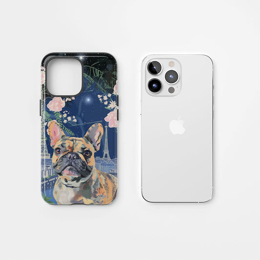 Double-Layer Semi-Handprinted Tough Matte iPhone Case