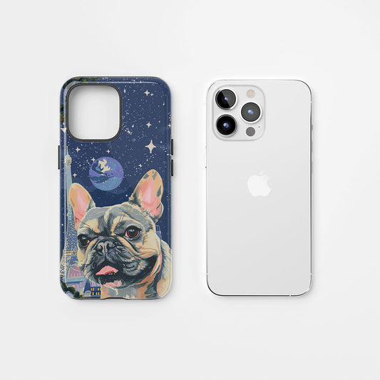 Double-Layer Semi-Handprinted Tough Matte iPhone Case