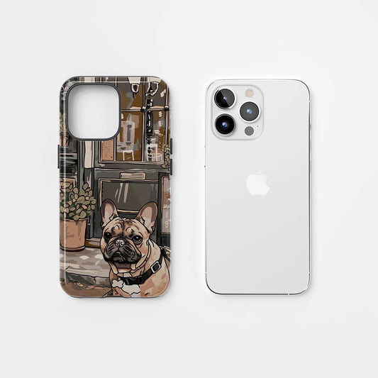 Double-Layer Semi-Handprinted Tough Matte iPhone Case