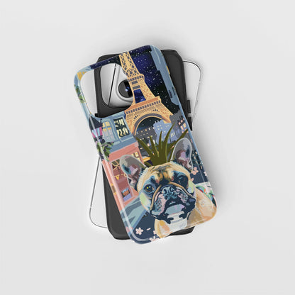 Double-Layer Semi-Handprinted Tough Matte iPhone Case