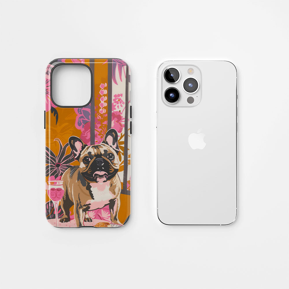 Double-Layer Semi-Handprinted Tough Matte iPhone Case