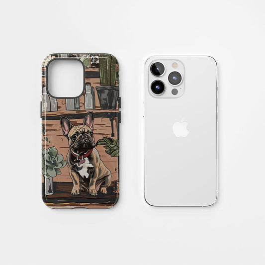 Double-Layer Semi-Handprinted Tough Matte iPhone Case