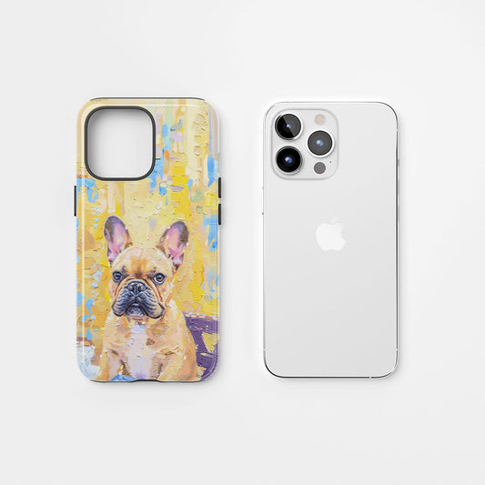 Double-Layer Semi-Handprinted Tough Matte iPhone Case