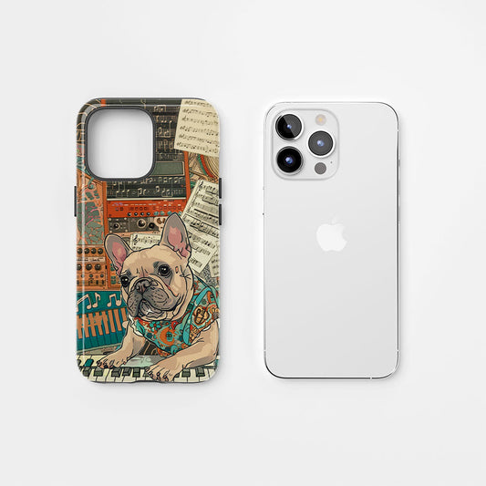 Double-Layer Semi-Handprinted Tough Matte iPhone Case