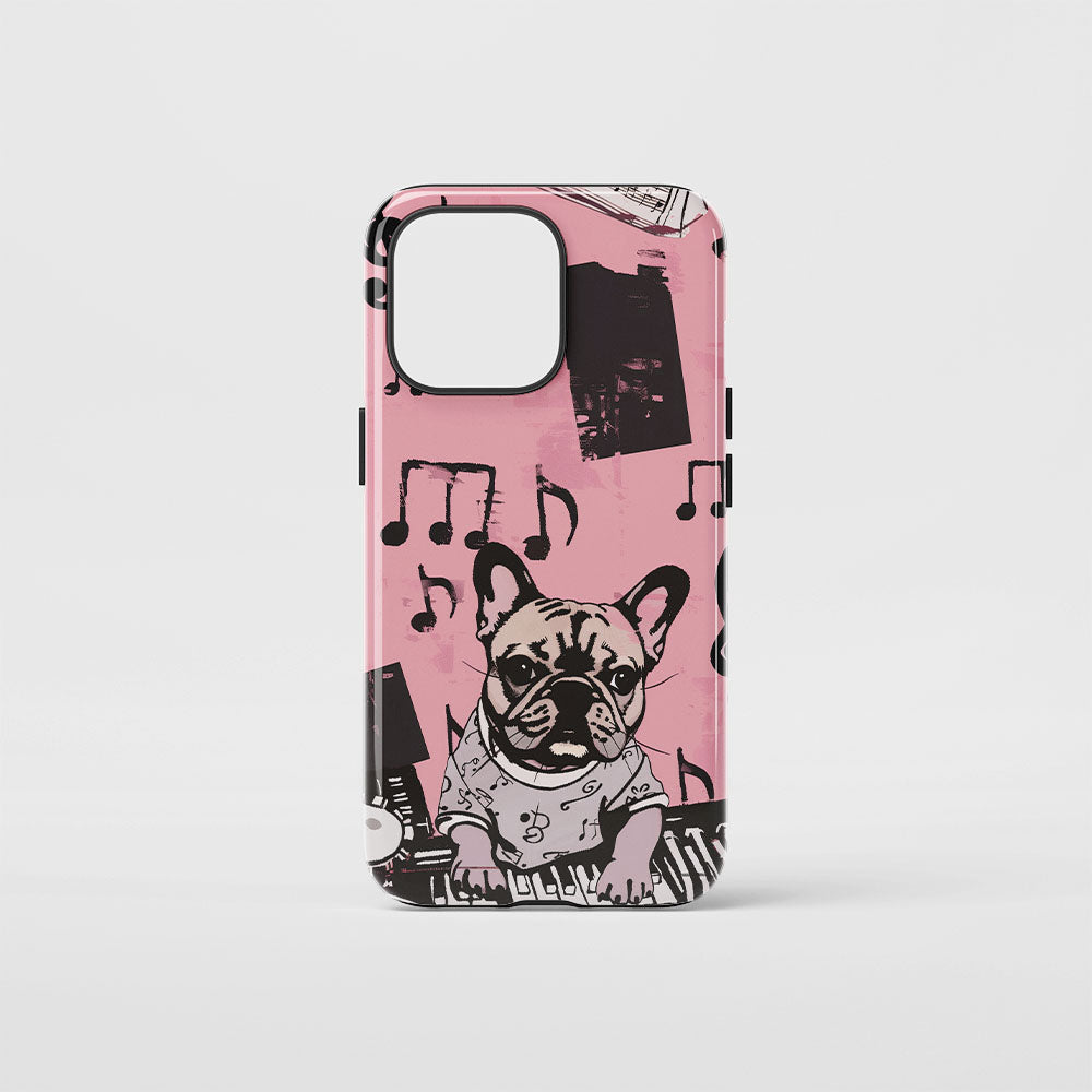 Double-Layer Semi-Handprinted Tough Matte iPhone Case