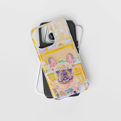 Double-Layer Semi-Handprinted Tough Matte iPhone Case