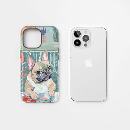 Double-Layer Semi-Handprinted Tough Matte iPhone Case