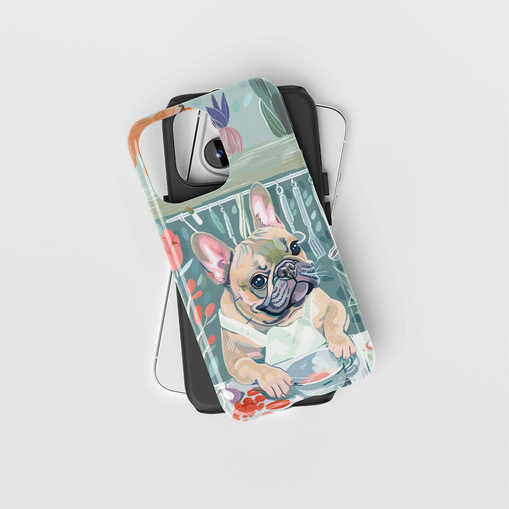 Double-Layer Semi-Handprinted Tough Matte iPhone Case