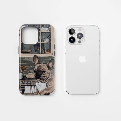 Double-Layer Semi-Handprinted Tough Matte iPhone Case