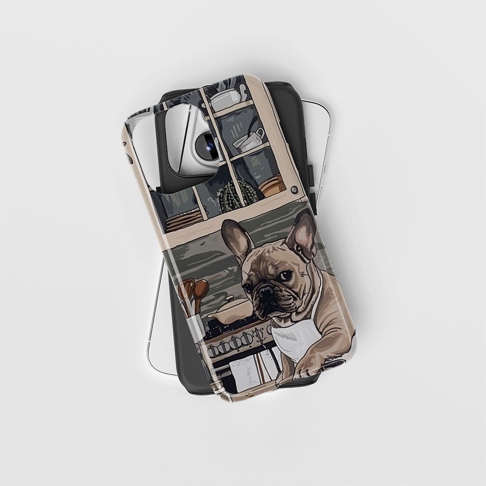 Double-Layer Semi-Handprinted Tough Matte iPhone Case