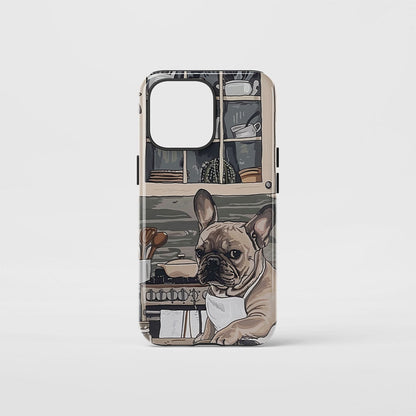 Double-Layer Semi-Handprinted Tough Matte iPhone Case