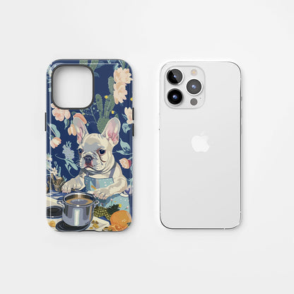 Double-Layer Semi-Handprinted Tough Matte iPhone Case