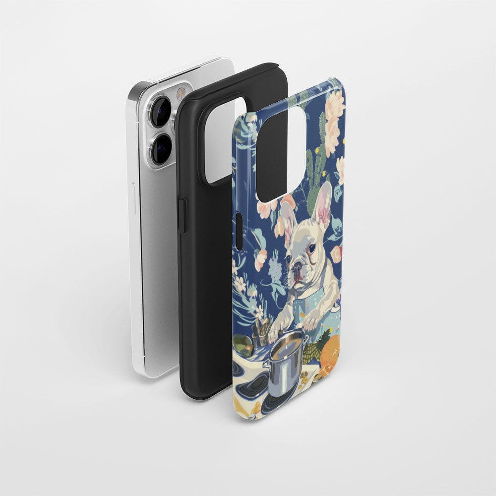 Double-Layer Semi-Handprinted Tough Matte iPhone Case