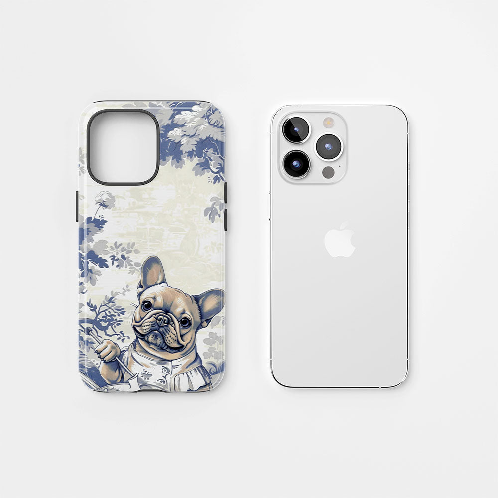 Double-Layer Semi-Handprinted Tough Matte iPhone Case