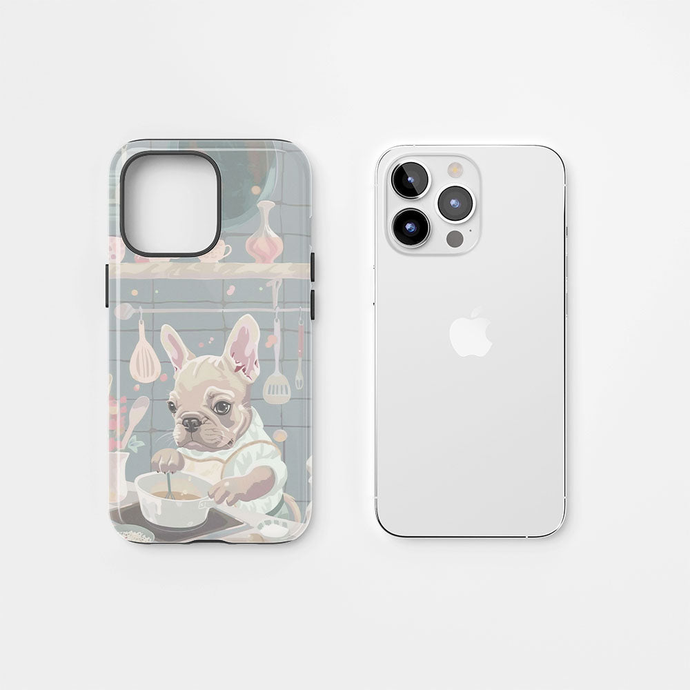 Double-Layer Semi-Handprinted Tough Matte iPhone Case