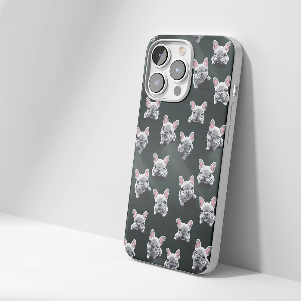 Latest 3rd-Generation Crystal Tough Glossy French Bulldog Black iPhone Case