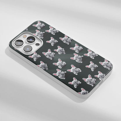 Latest 3rd-Generation Crystal Tough Glossy French Bulldog Black iPhone Case