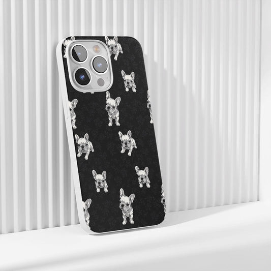 Latest 3rd-Generation Crystal Tough Glossy French Bulldog Black iPhone Case