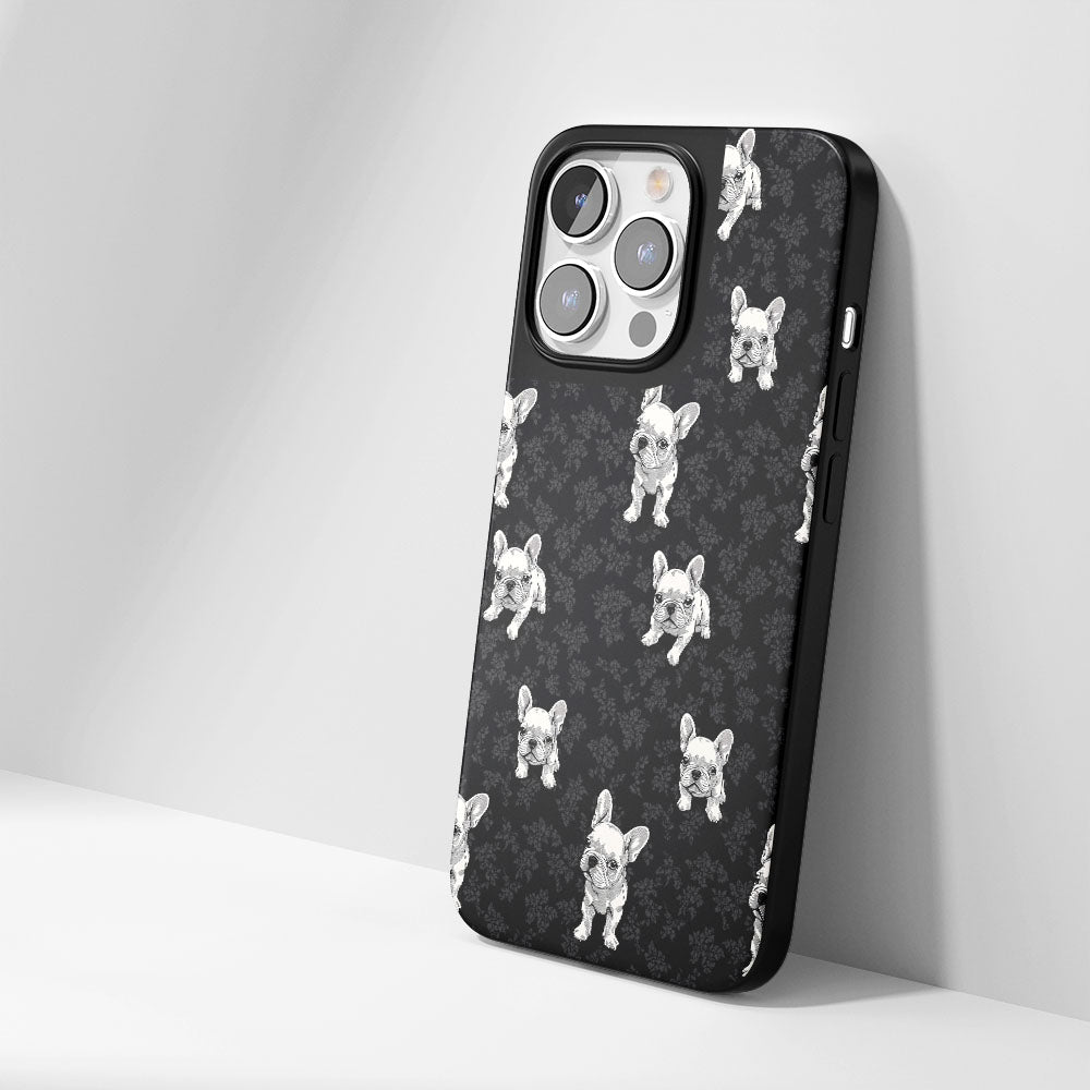 Industry-Level Tough Matte French Bulldog Black iPhone Case