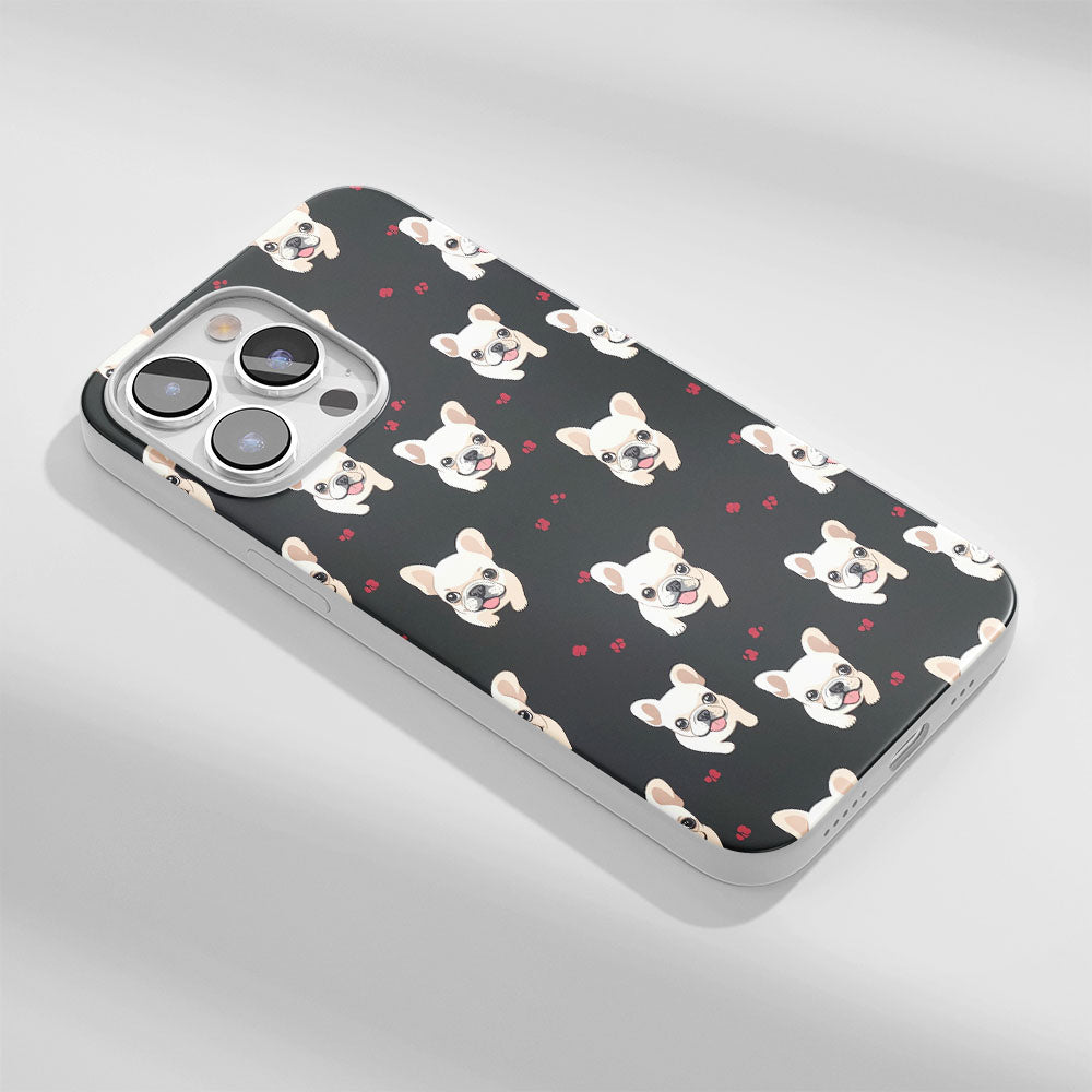 Latest 3rd-Generation Crystal Tough Glossy French Bulldog Black iPhone Case