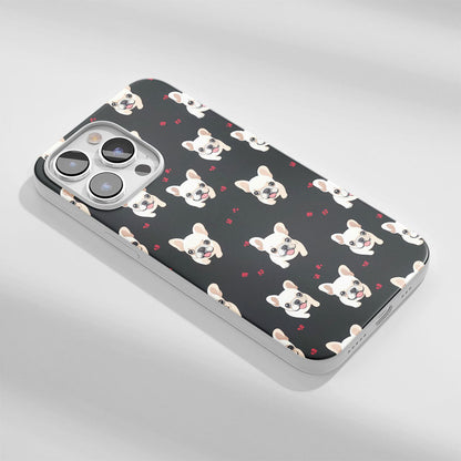 Latest 3rd-Generation Crystal Tough Glossy French Bulldog Black iPhone Case