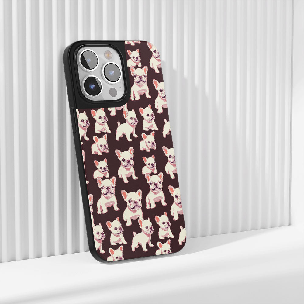 Industry-Level Tough Matte French Bulldog Black iPhone Case
